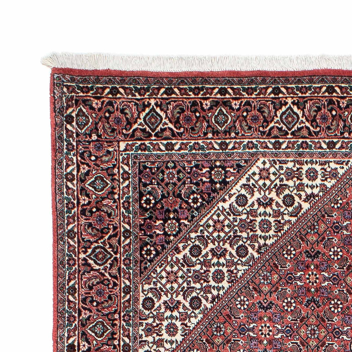 Tapis persan - Bidjar - 219 x 134 cm - rouge clair