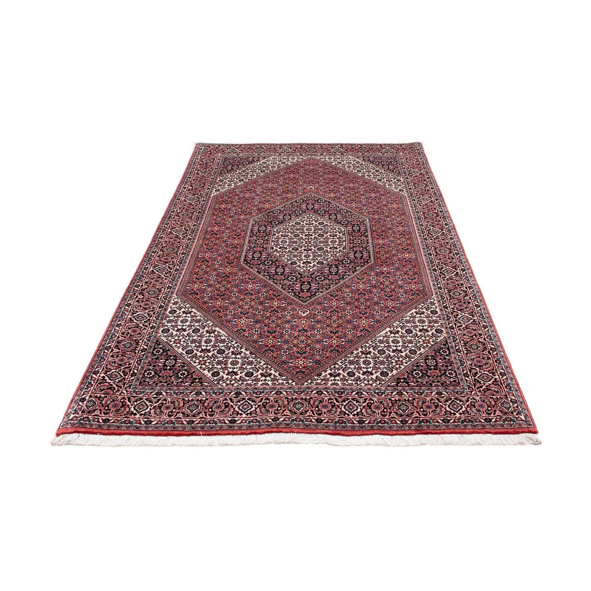 Tapis persan - Bidjar - 219 x 134 cm - rouge clair