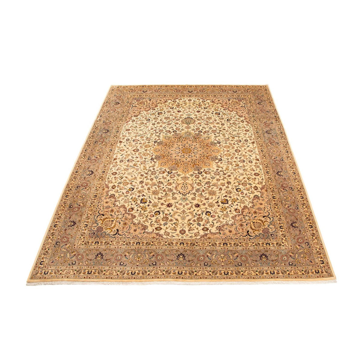 Tapis persan - Tabriz - 377 x 298 cm - marron clair