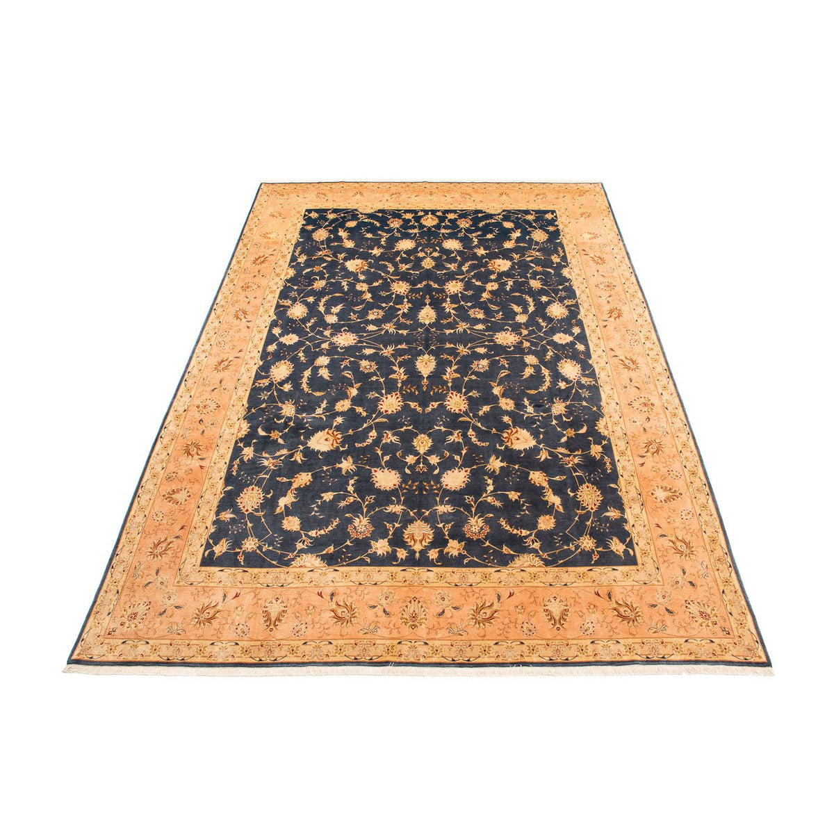 Tapis persan - Tabriz - Royal - 415 x 298 cm - bleu foncé