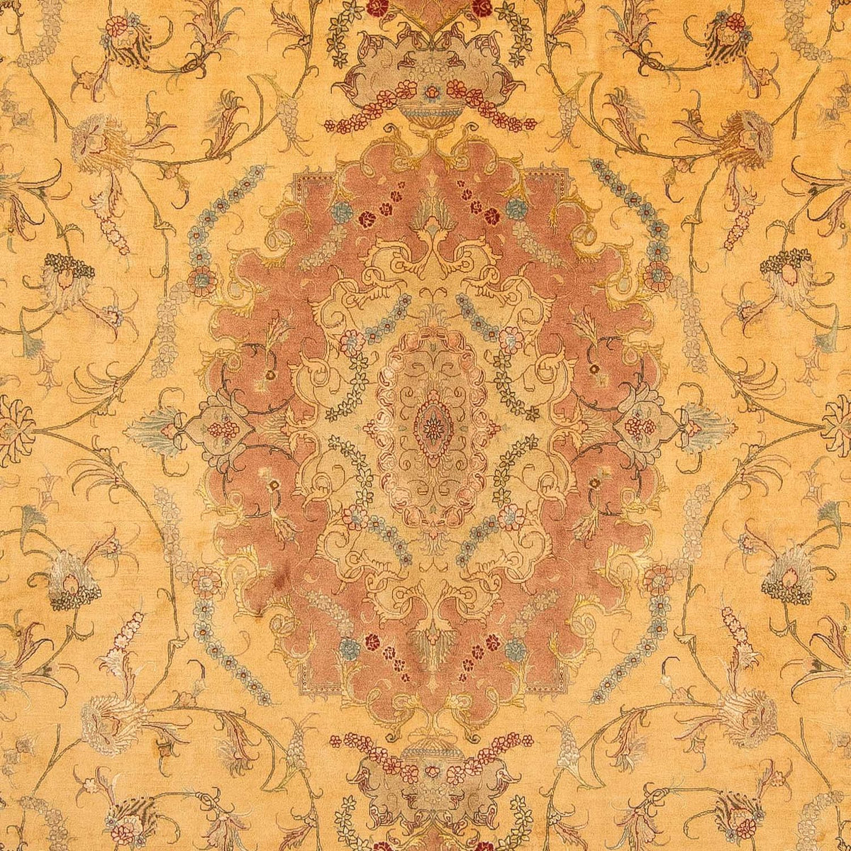 Tapis persan - Tabriz - Royal - 398 x 306 cm - or