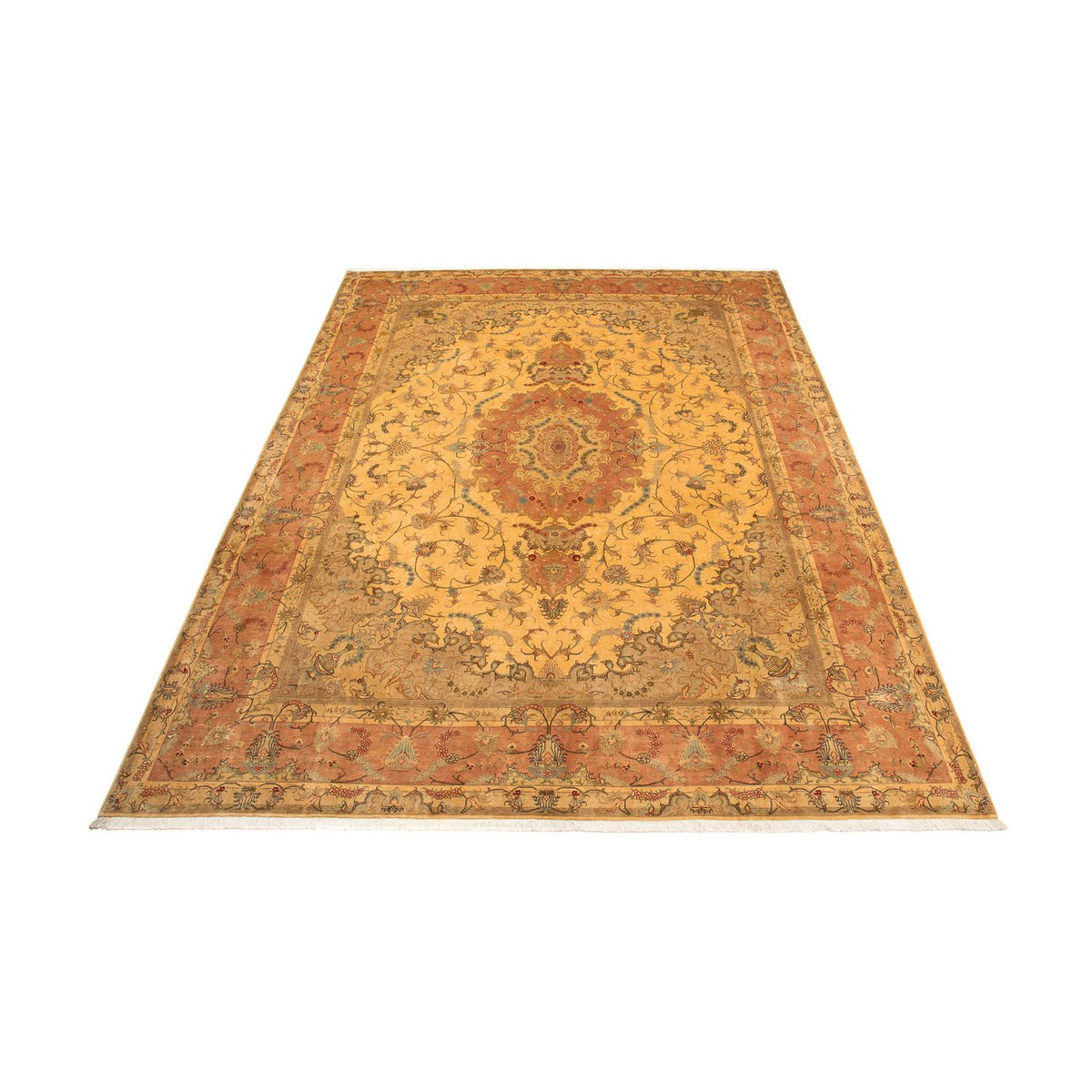 Tapis persan - Tabriz - Royal - 398 x 306 cm - or