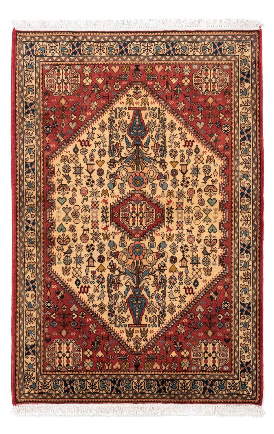 Tapis persan - Nomadic - 157 x 102 cm - rouge clair