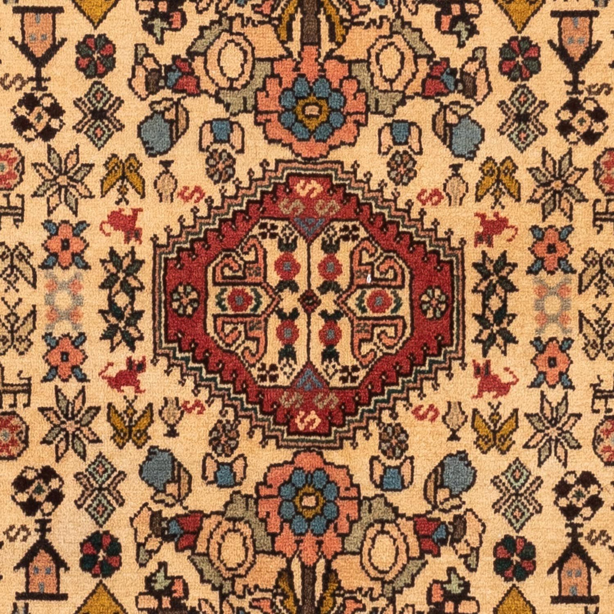 Tapis persan - Nomadic - 157 x 102 cm - rouge clair