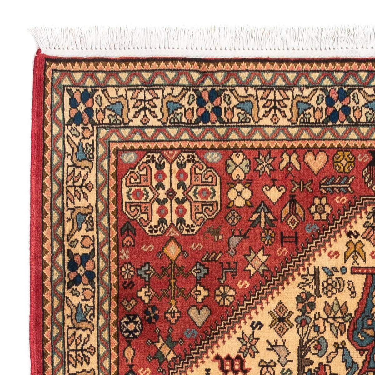 Tapis persan - Nomadic - 157 x 102 cm - rouge clair