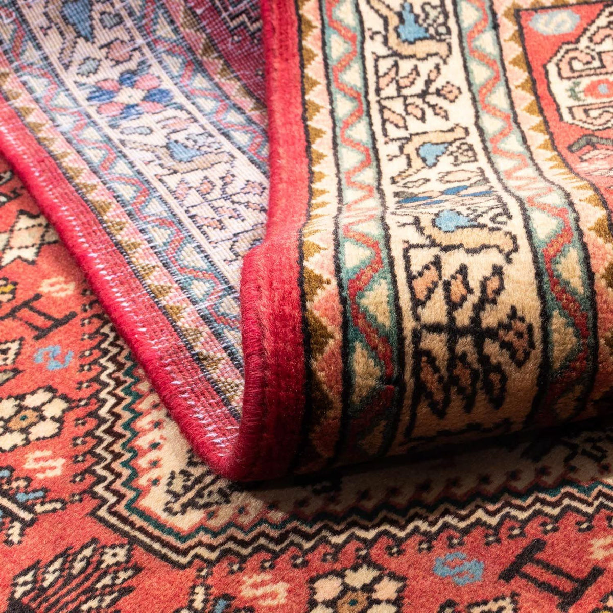 Tapis persan - Nomadic - 157 x 102 cm - rouge clair