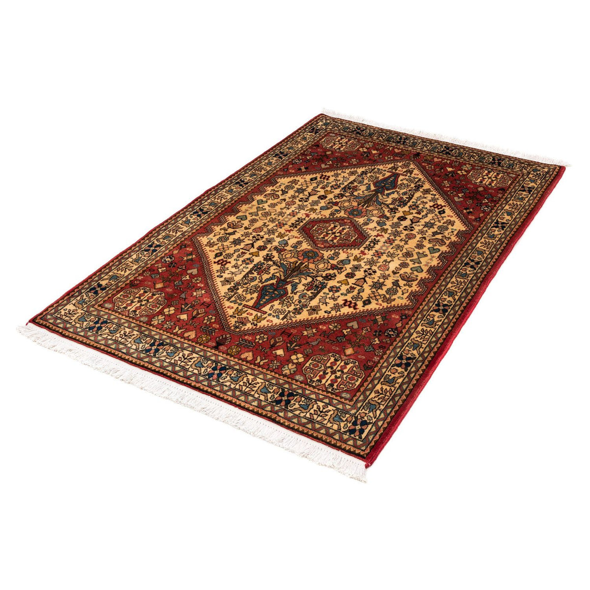 Tapis persan - Nomadic - 157 x 102 cm - rouge clair