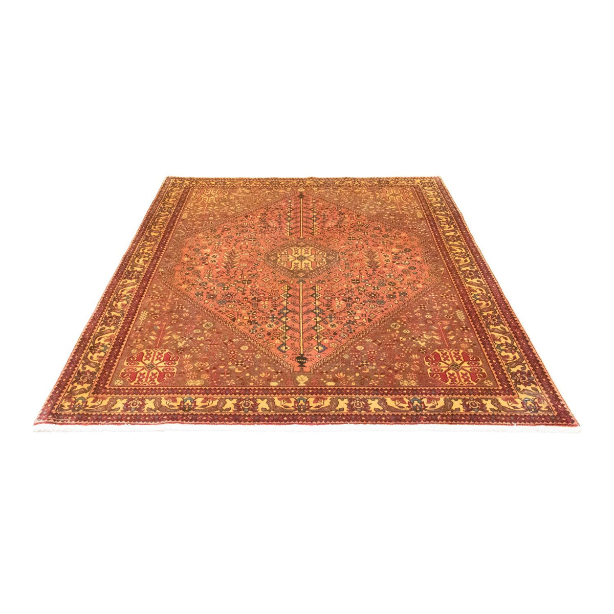 Tapis persan - Nomadic - 197 x 153 cm - rouge
