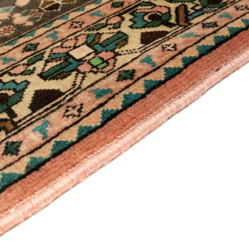 Tapis persan - Nomadic - 198 x 160 cm - rouge clair