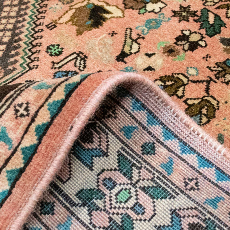 Tapis persan - Nomadic - 198 x 160 cm - rouge clair