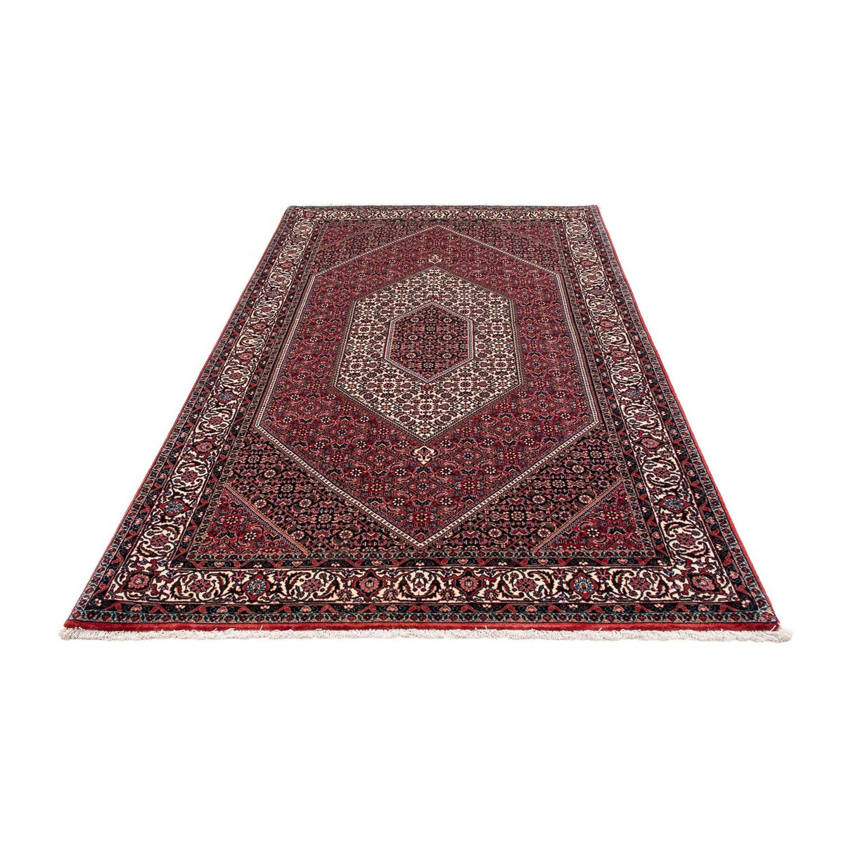 Tapis persan - Bidjar - 220 x 134 cm - rouge clair