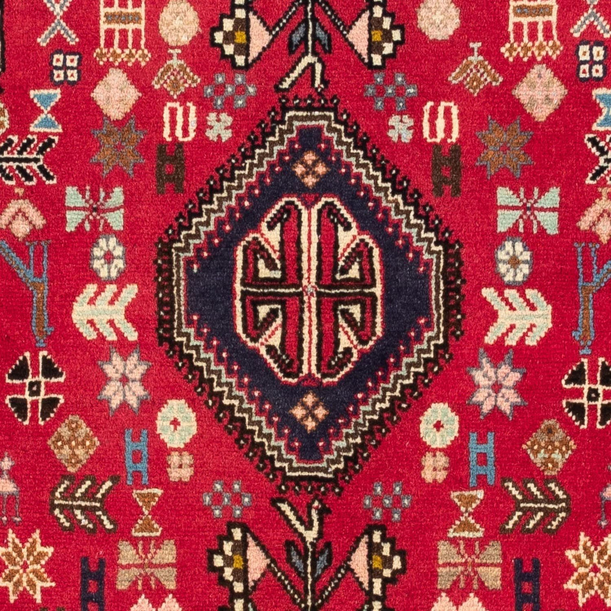 Tapis persan - Nomadic - 150 x 97 cm - rouge