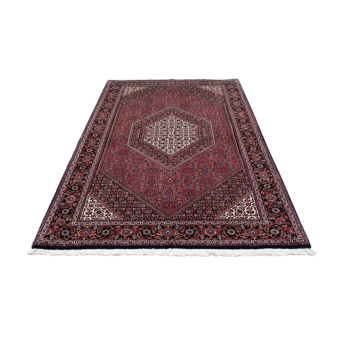 Tapis de couloir Tapis persan - Bidjar - 225 x 128 cm - rouge clair