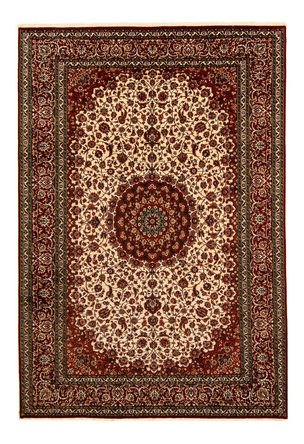 Tapis persan - Ghom - 358 x 244 cm - rouge foncé