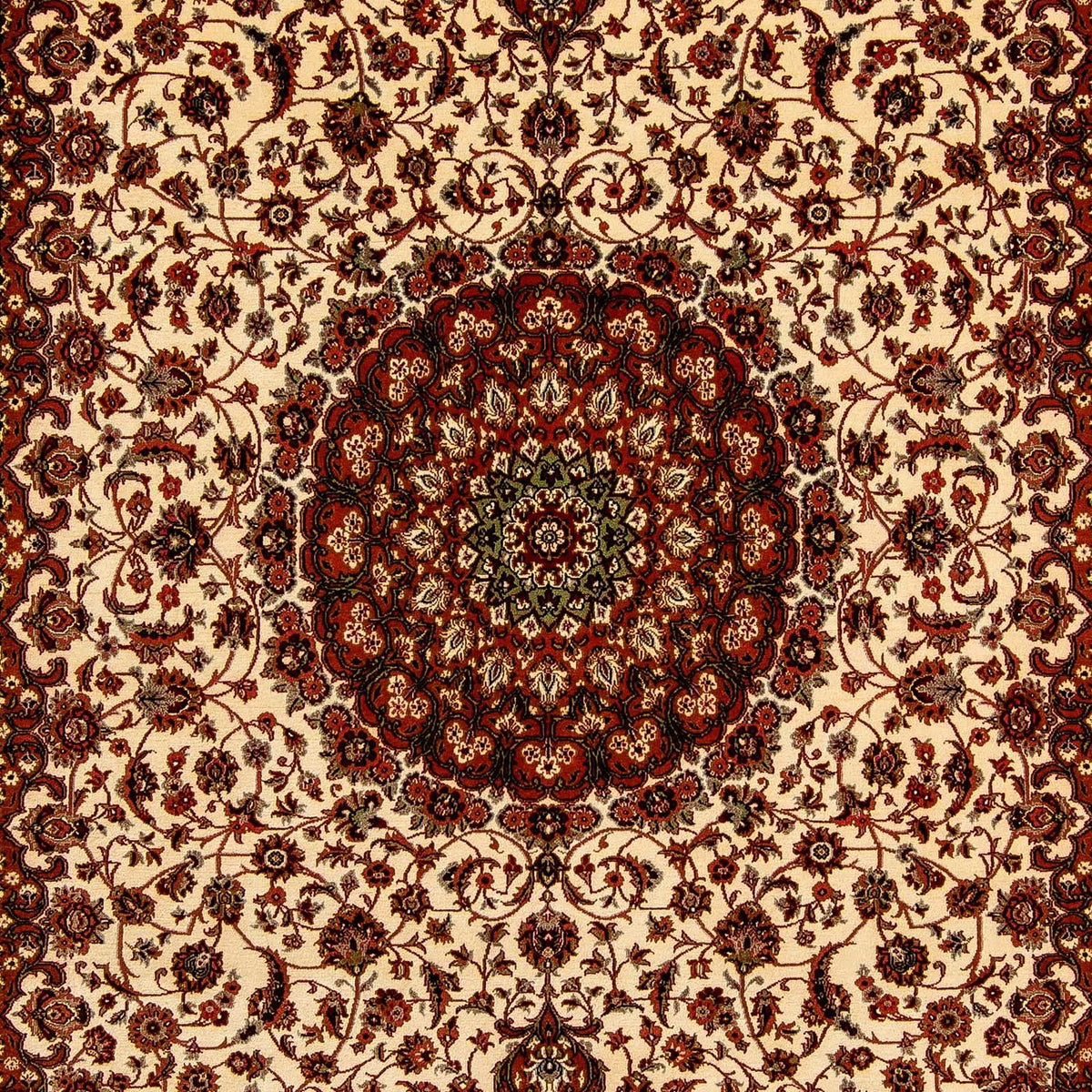 Tapis persan - Ghom - 358 x 244 cm - rouge foncé