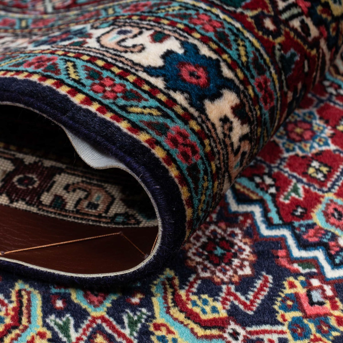 Tapis persan - Tabriz - Royal - 300 x 197 cm - bleu foncé