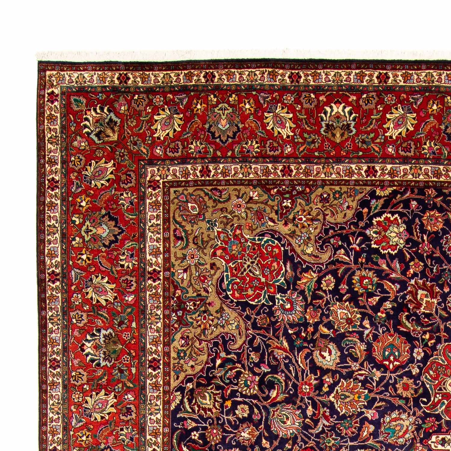 Tapis persan - Tabriz - 395 x 297 cm - rouge clair