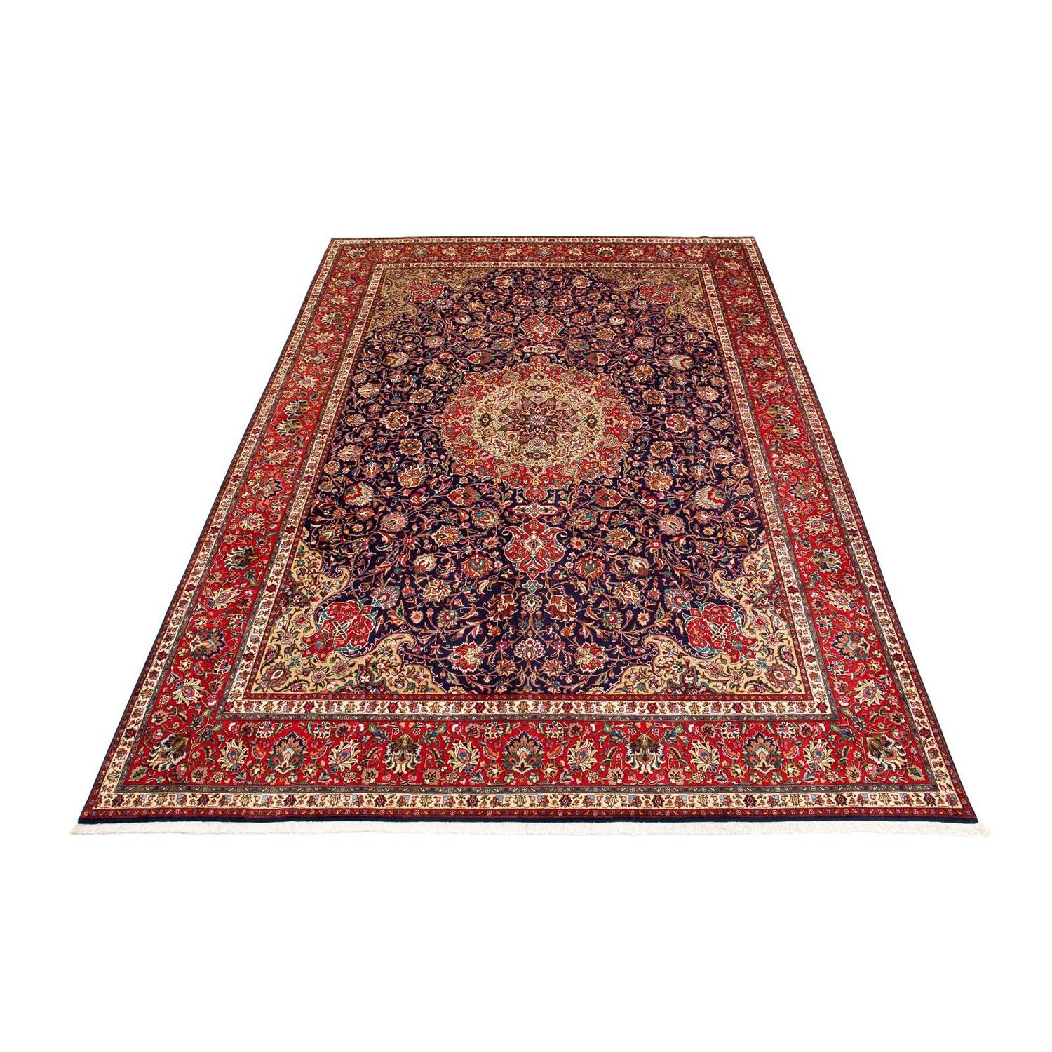 Tapis persan - Tabriz - 395 x 297 cm - rouge clair