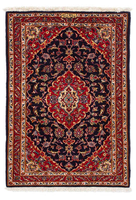 Tapis persan - Keshan - 116 x 78 cm - bleu foncé