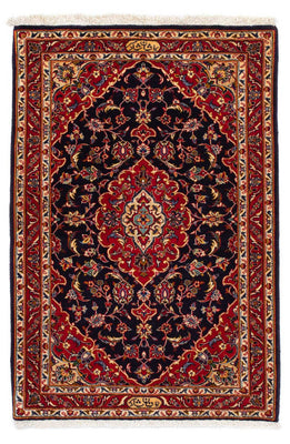 Tapis persan - Keshan - 118 x 80 cm - bleu foncé