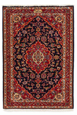 Tapis persan - Keshan - 118 x 77 cm - bleu foncé