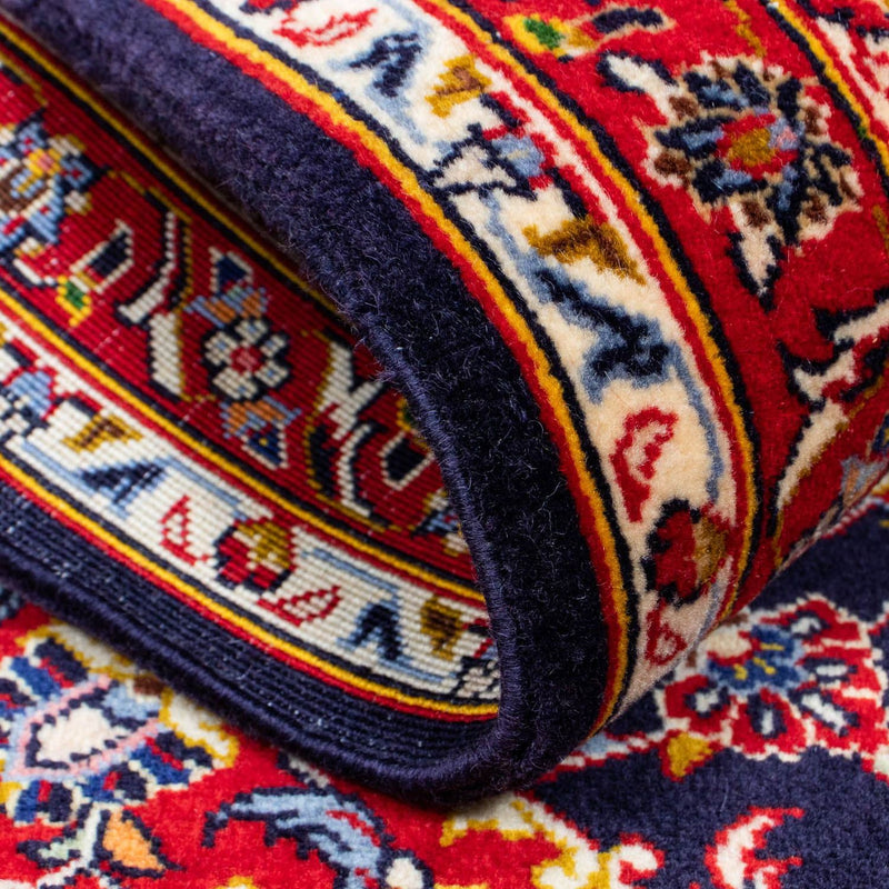 Tapis persan - Keshan - 119 x 80 cm - bleu foncé