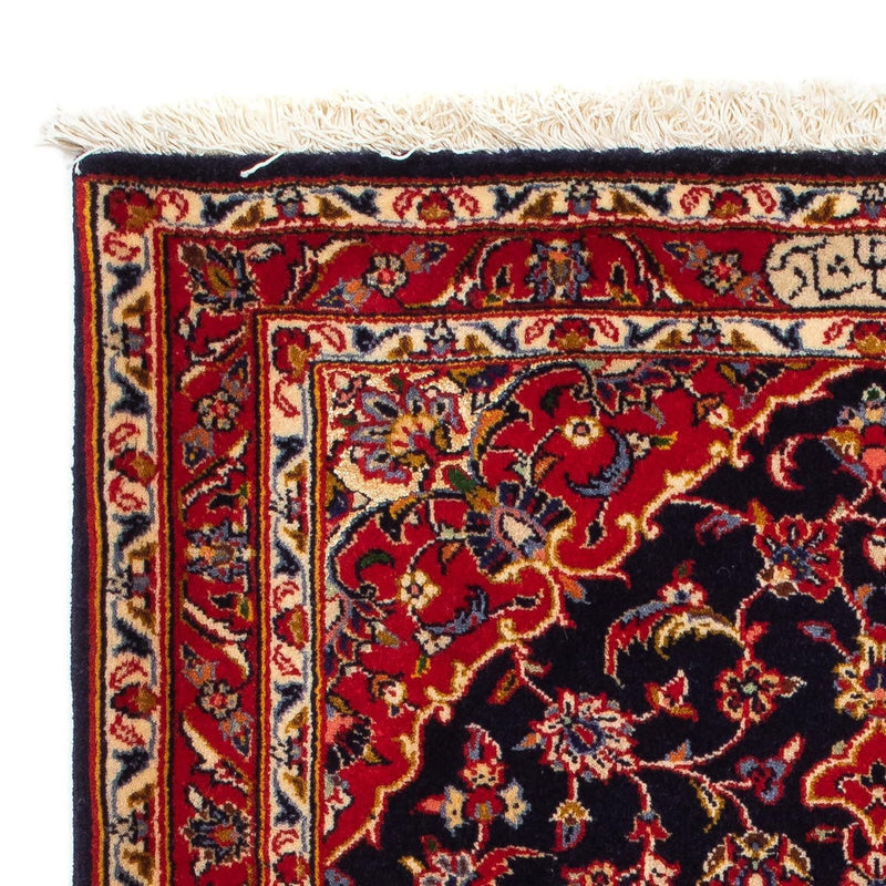 Tapis persan - Keshan - 116 x 80 cm - bleu foncé