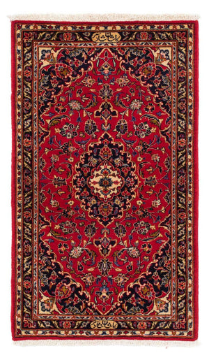 Tapis persan - Keshan - 126 x 70 cm - rouge foncé