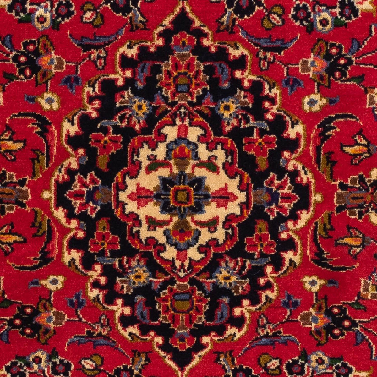 Tapis persan - Keshan - 129 x 71 cm - rouge foncé