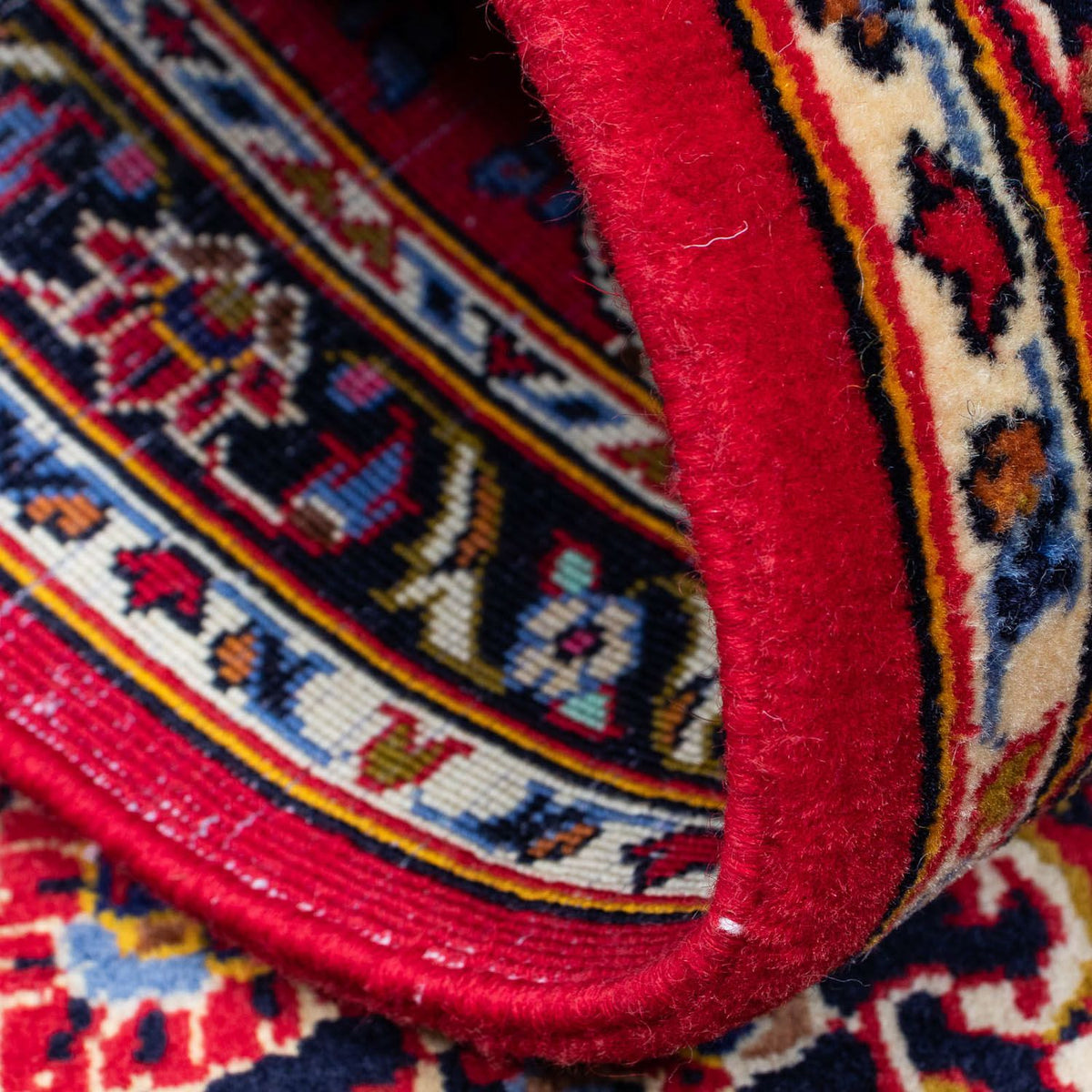 Tapis persan - Keshan - 129 x 71 cm - rouge foncé