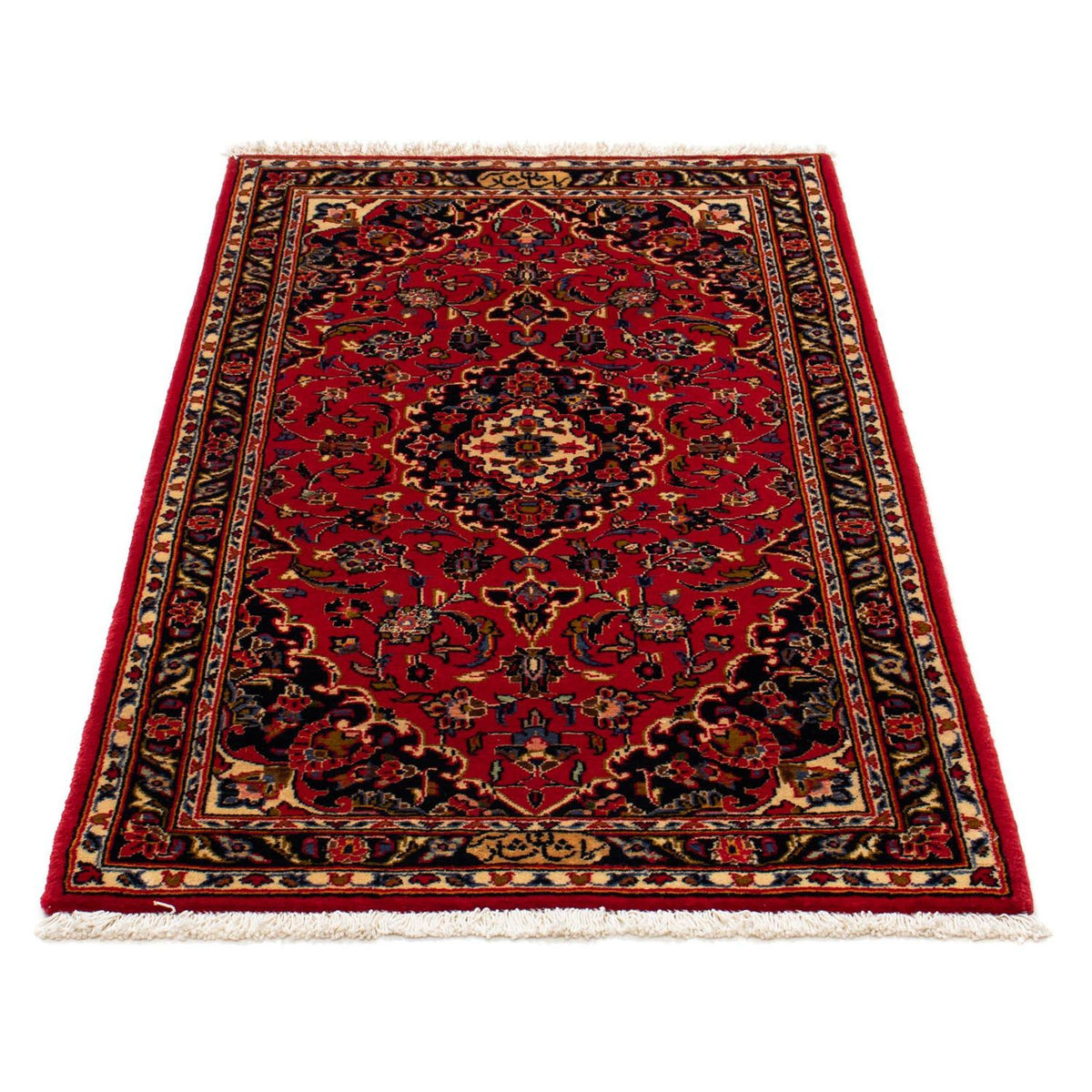 Tapis persan - Keshan - 129 x 71 cm - rouge foncé