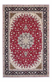 Tapis persan - Tabriz - Royal - 318 x 205 cm - rouge foncé