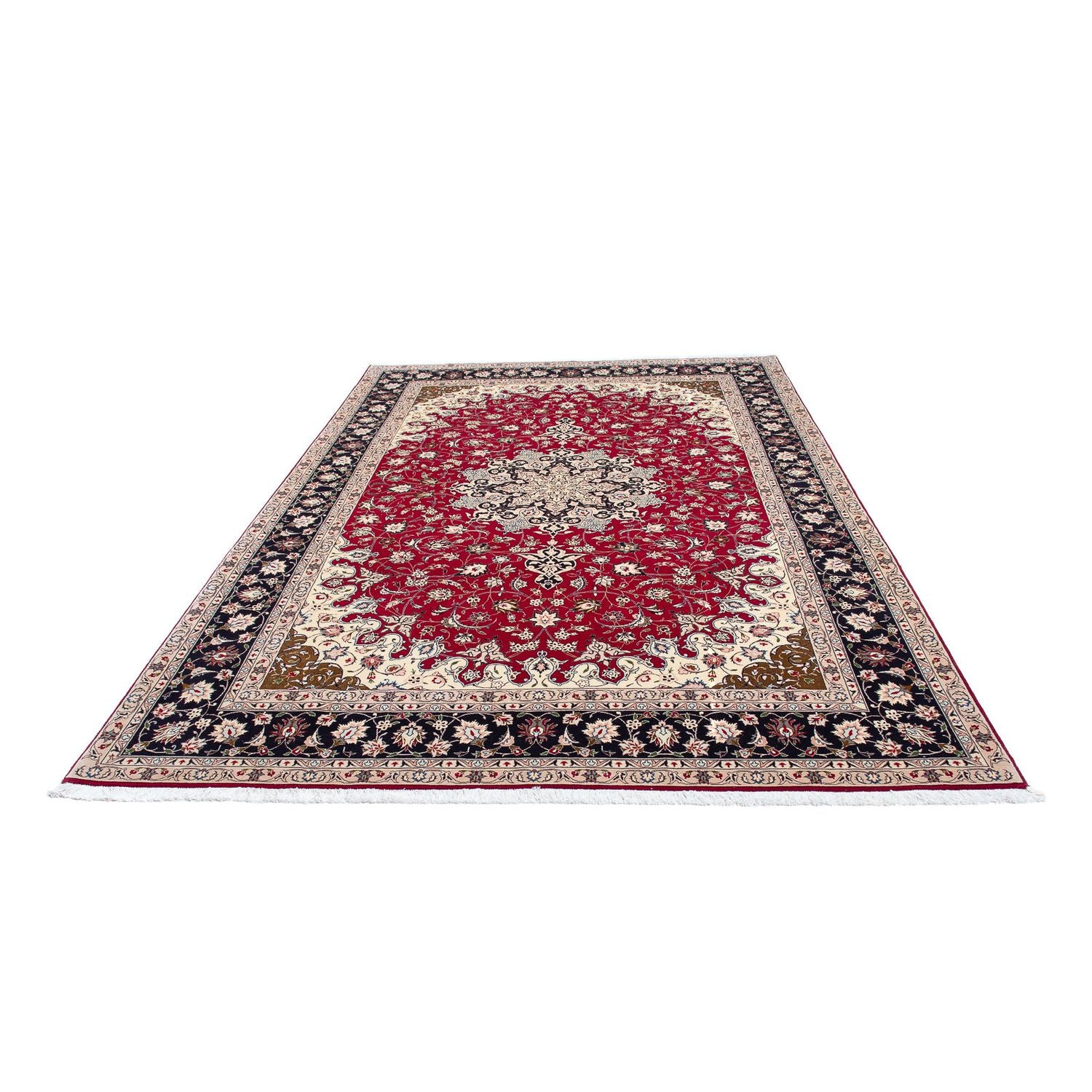Tapis persan - Tabriz - Royal - 318 x 205 cm - rouge foncé