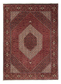 Tapis persan - Bidjar - 238 x 175 cm - rouge foncé