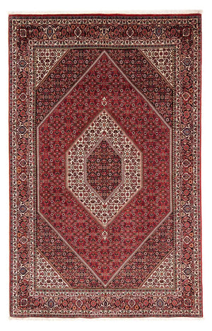 Tapis persan - Bidjar - 246 x 170 cm - rouge foncé