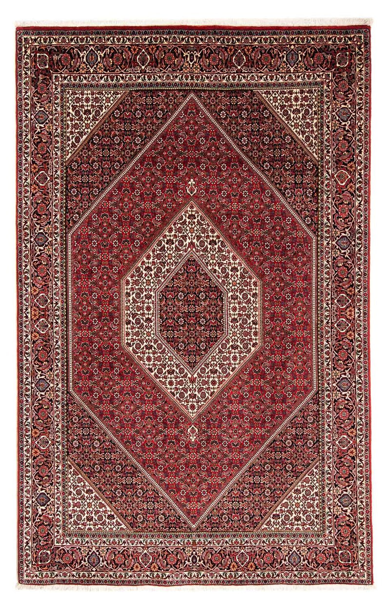 Tapis persan - Bidjar - 246 x 170 cm - rouge foncé