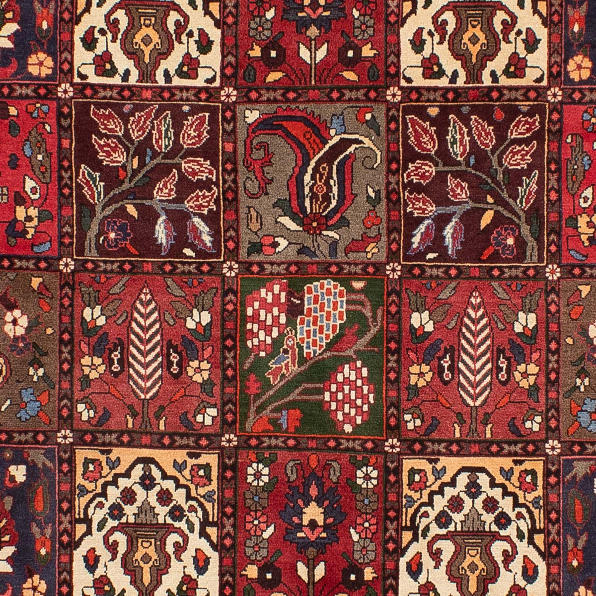 Tapis persan - Nomadic - 310 x 210 cm - rouge foncé