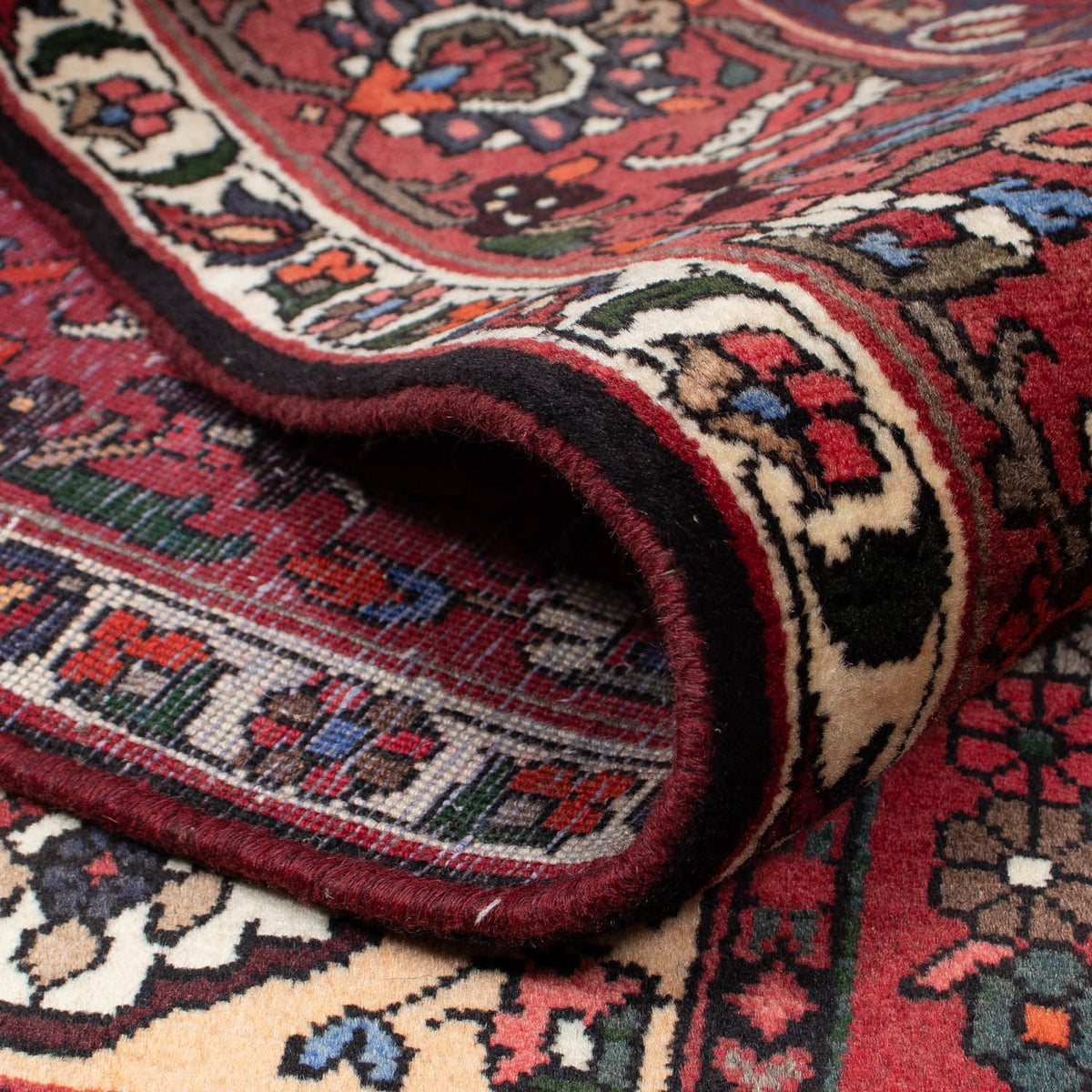 Tapis persan - Nomadic - 310 x 210 cm - rouge foncé