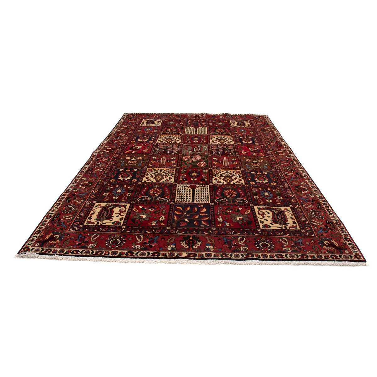 Tapis persan - Nomadic - 310 x 210 cm - rouge foncé