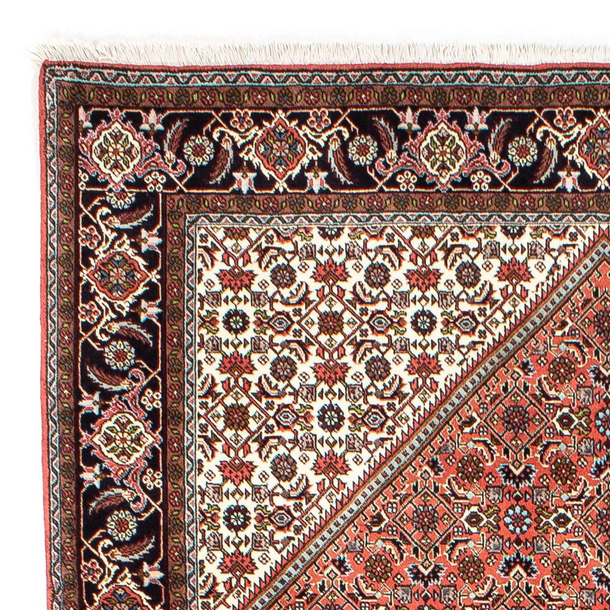 Tapis persan - Bidjar - 255 x 170 cm - rouge clair