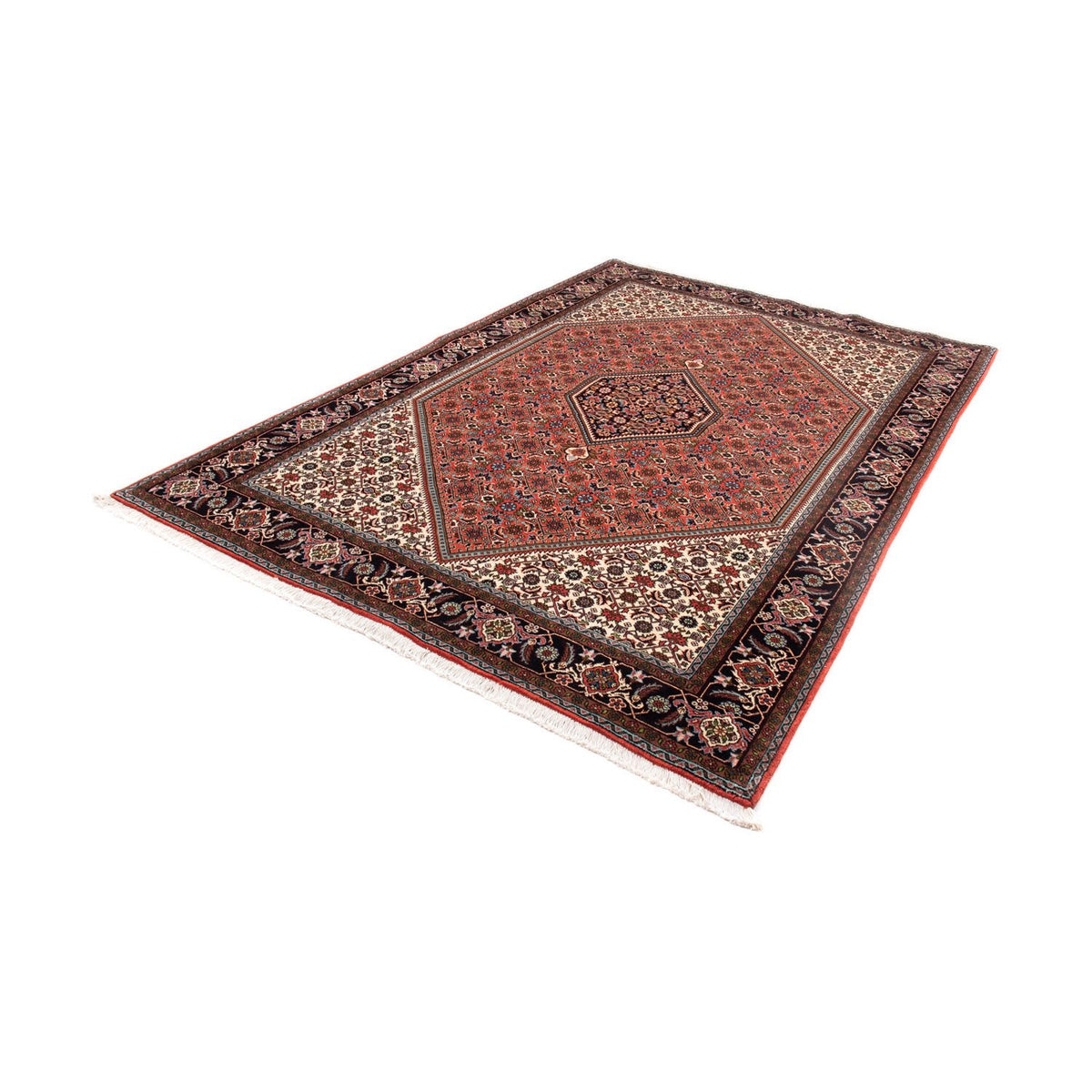 Tapis persan - Bidjar - 255 x 170 cm - rouge clair