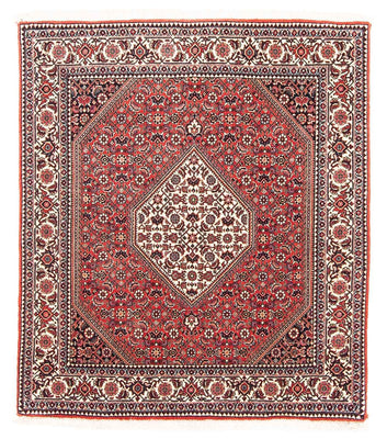 Tapis persan - Bidjar carré  - 112 x 100 cm - rouge