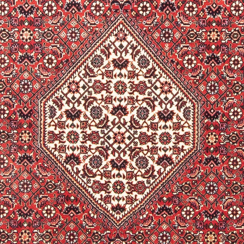 Tapis persan - Bidjar carré  - 112 x 100 cm - rouge