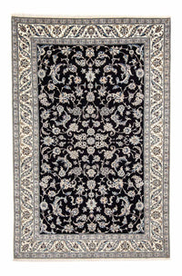 Tapis persan - Nain - Premium - 309 x 200 cm - bleu foncé