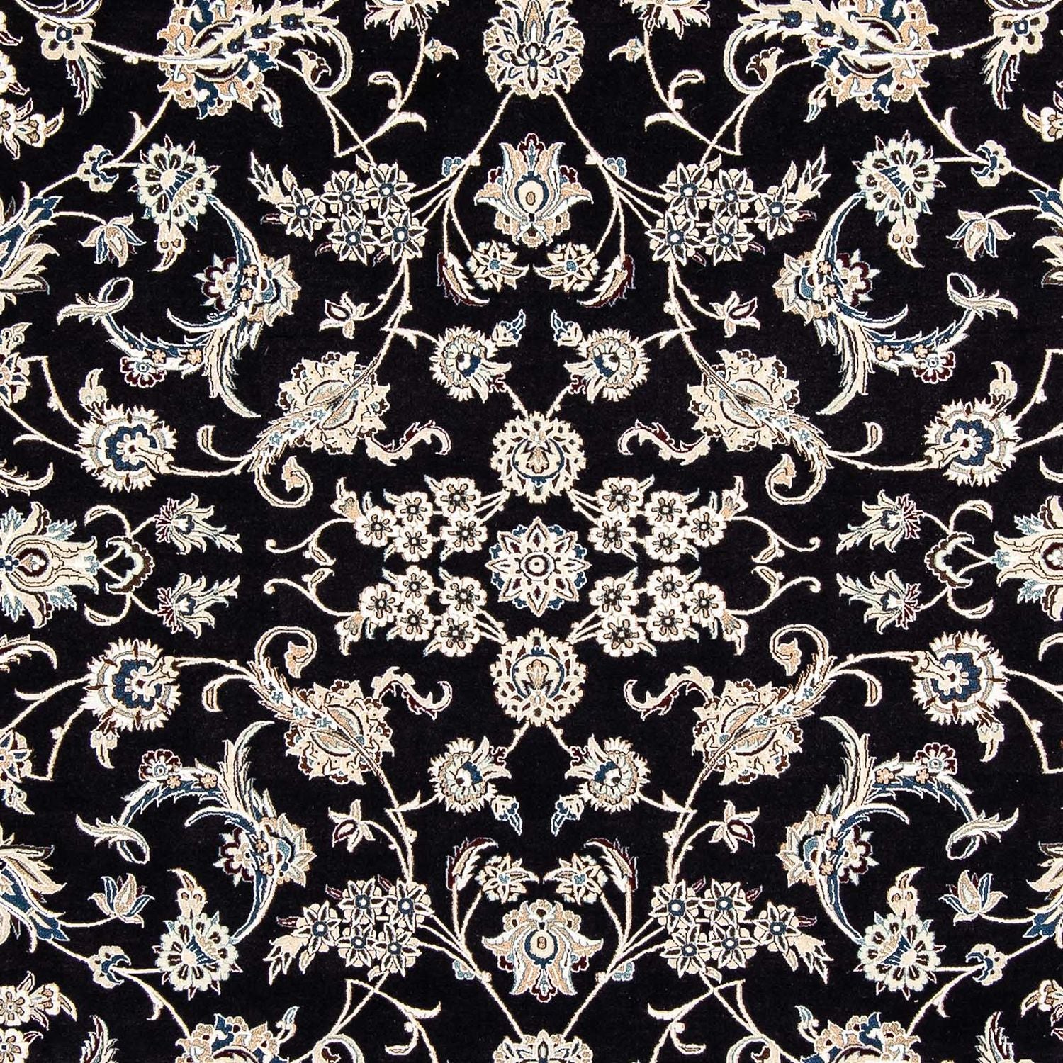 Tapis persan - Nain - Premium - 309 x 200 cm - bleu foncé