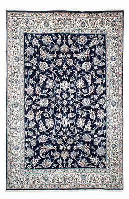 Tapis persan - Nain - Royal - 228 x 155 cm - bleu foncé