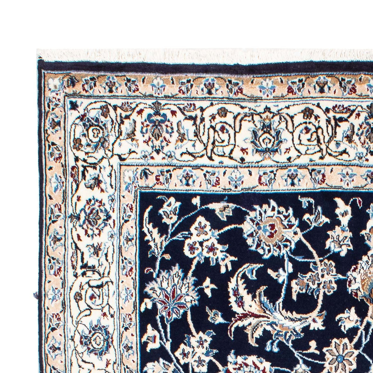 Tapis persan - Nain - Royal - 228 x 155 cm - bleu foncé