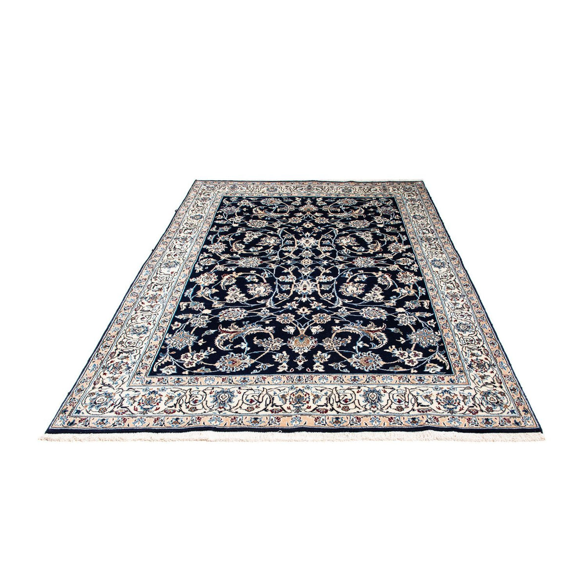 Tapis persan - Nain - Royal - 228 x 155 cm - bleu foncé