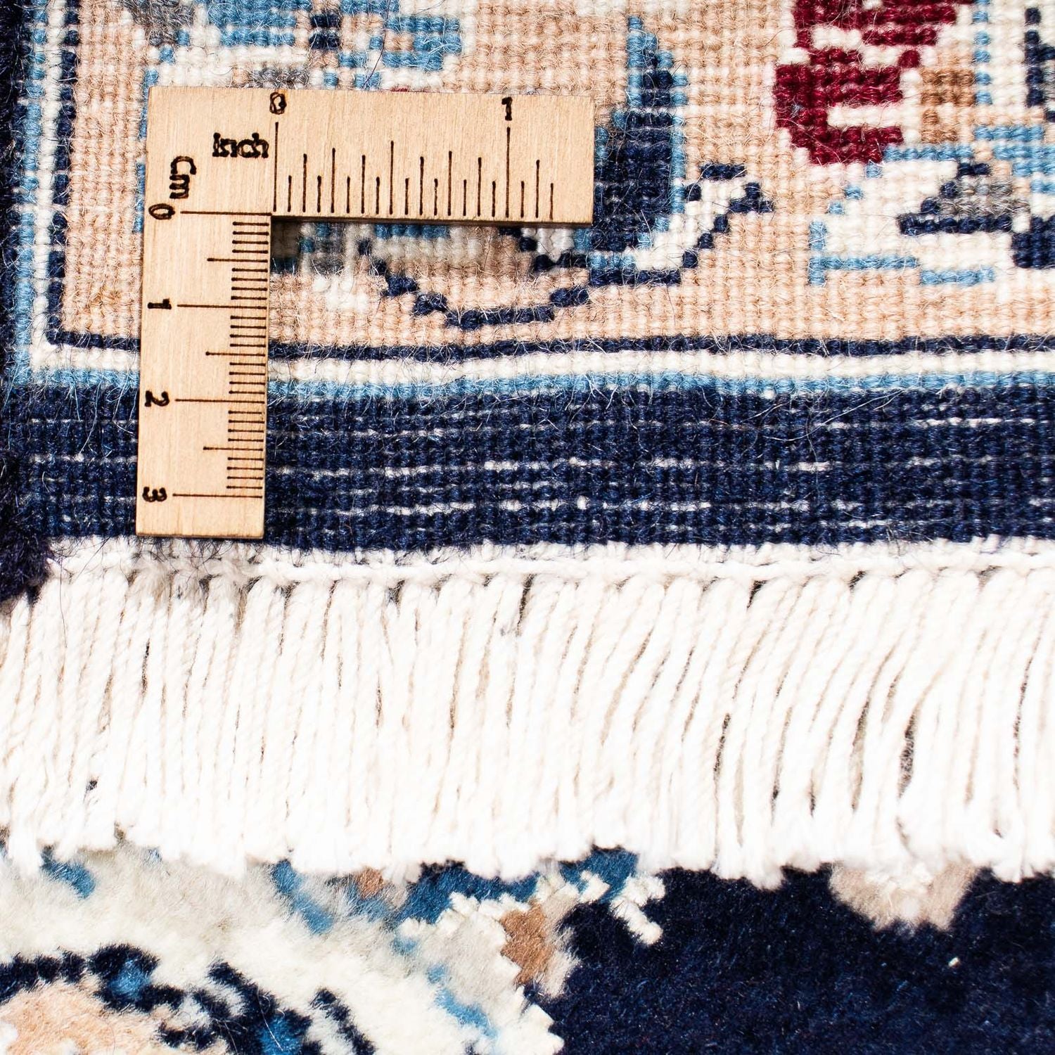 Tapis persan - Nain - Royal - 228 x 155 cm - bleu foncé
