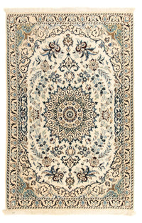 Tapis persan - Nain - Royal - 132 x 85 cm - beige